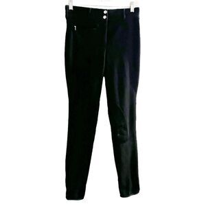 Marys Tack & Feed black ribb low rise wwb knee riding pants size 28
